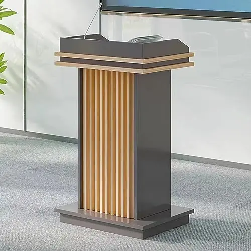Presentation Lectern Stand,Presentation Lectern,Wooden Speaking Lectern Podium Stand - Floor Standing Pulpits for Churches, Office