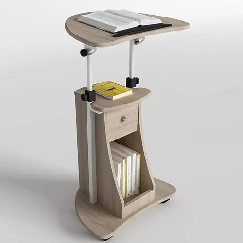 Lecterns Podium Stand Luxury Lecterns Adjustable and Movable Podium Stand with Drawers