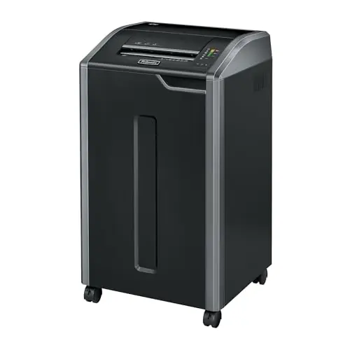 Fellowes Powershred 425Ci 100% Jam Proof Commercial Grade Manual 30-Sheet Cross-Cut Paper Shredder