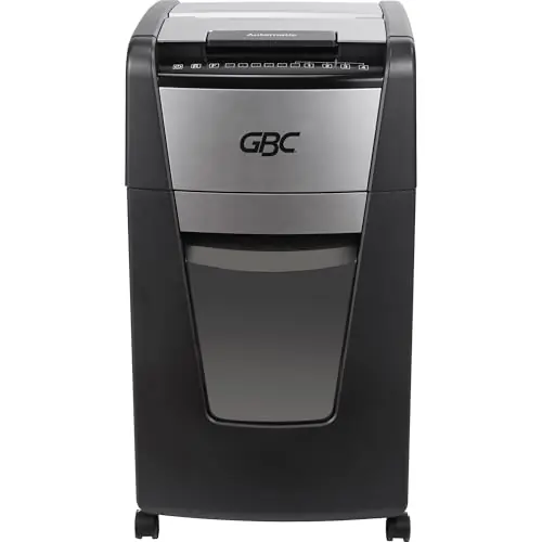 GBC Paper Shredder, Auto Feed+, 300 Sheet Capacity, Super Cross-Cut, Office Shredder