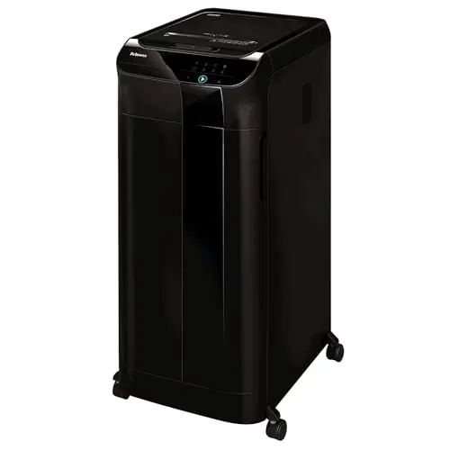 Fellowes AutoMax 600M 2-in-1 Heavy Duty Auto Feed Commercial Paper Shredder with Micro