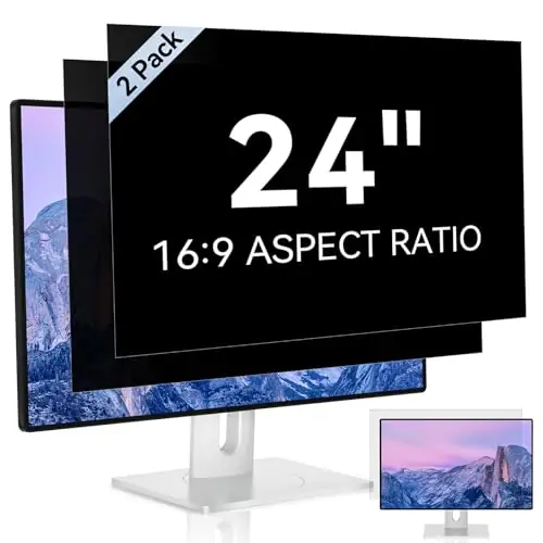 24 Inch Computer Privacy Screen for 16 9 Aspect Ratio Widescreen Monitor