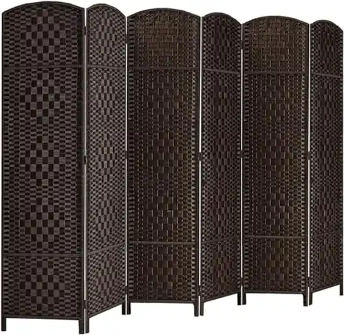 Rose Home Fashion Room Divider, 6 ft Tall Room Dividers and Folding Privacy Screens,