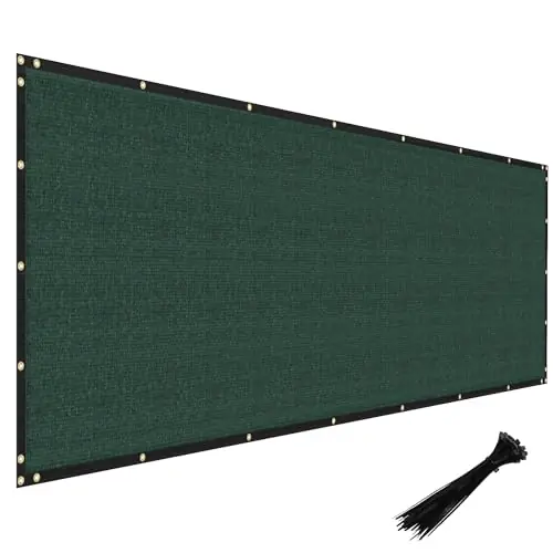 Privacy Fence Screen 6‘x50‘ Heavy Duty Windscreen Fencing Mesh Fabric Shade