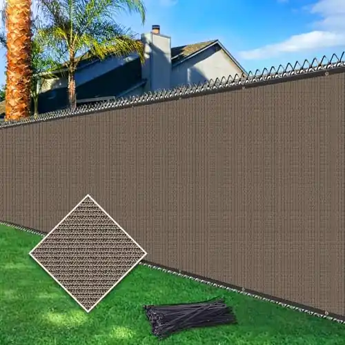 5ftx50ft Fence Privacy Screen Heavy Duty 170 GSM Windscreen & Dustproof Fabric Privacy Screen