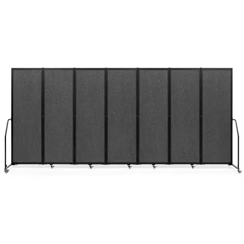 Foldable Privacy Screens Rolling Room Partition with arms Versatile Freestanding Dividers for Hospitals