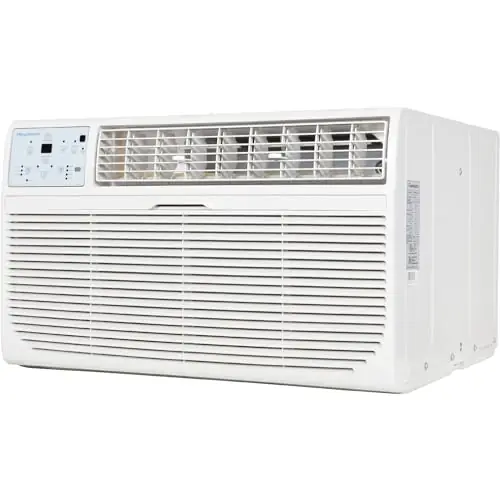 Keystone 12,000 BTU Wall Mounted Air Conditioner with Supplemental Heat and Dehumidifier Function, 230V, Wall AC with Remote for Small and Medium Sized Rooms up to 550 Sq.Ft., Quiet, High Efficiency