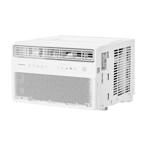 Keystone 14,000 BTU Window Mounted Inverter Air Conditioner with Quiet, High Efficiency Operation and Remote, Window AC Unit for Apartment, Living Room, Bedroom, Large Rooms up to 650-Sq. Ft.