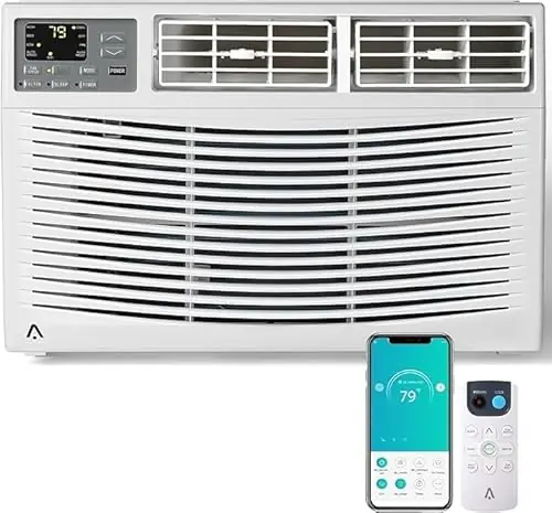 MERXENG Window Air Conditioner,10,000 BTU AC w/WiFi, Fast Cooling for Large Room up to 450 Sq ft, Quiet Easy Installment Air Conditioner for Bedroom, Energy Efficient AC with WiFi Enabled