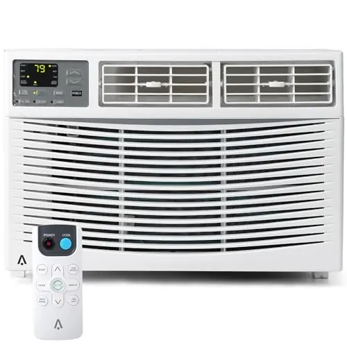 GarveeLife Window Air Conditioner, 8000 BTU Window AC Unit, Cool Rooms up to 350 Sq.Ft., 3 Fan Speed, 24H Timer, Energy Saving, Remote Control, Perfect for Bedroom, Apartment, Living Room, Office