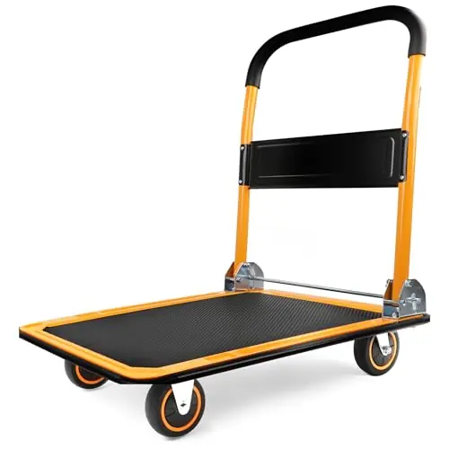 Foldable Platform Truck Push Dolly 330 lb Capacity 28.75" x 18.75" x 33" Heavy‑Duty