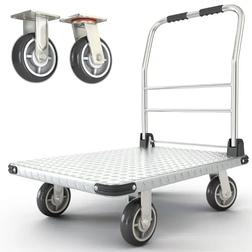 Capacity Foldable Push Cart Dolly Moving Platform Hand Truck Heavy Duty Space Saving