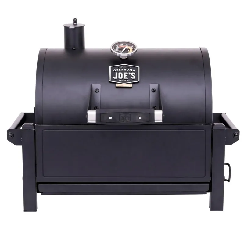 Oklahoma Joe‘s Rambler Portable Charcoal Grill with 218 sq. in. Cooking Area in Black