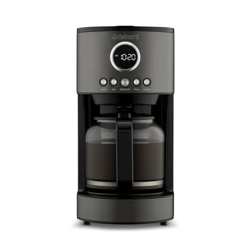 Cuisinart Stainless Steel 12-Cup Coffee Machine, Black Stainless Steel DCC-1220BKS