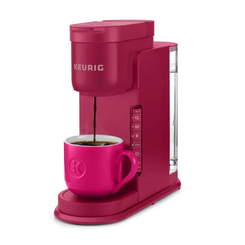 Keurig K-Express Single Serve K-Cup Pod Coffee Maker, 3 Brew Sizes, Strong Button Feature, 42oz Removable Reservoir, Island Berry