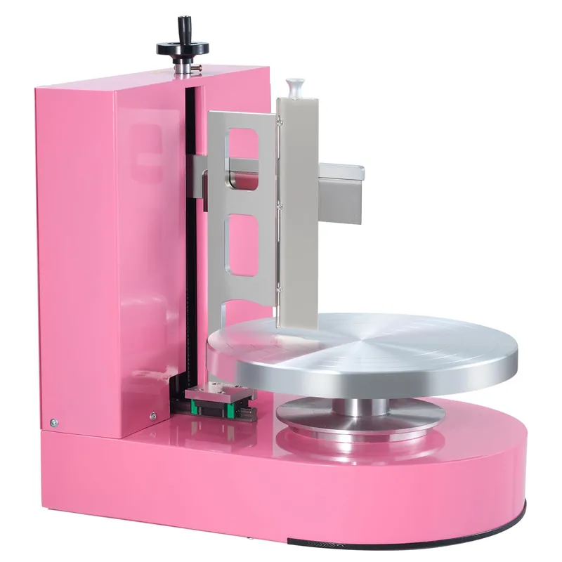 Cake Decorating Machine Cake Frosting Spreading for 4" to 12" Cake Pink Quickly Decorating Our cake decorating machine is suitable for cakes size 4 to 12 inches, and can spread up to 7.9 inches in