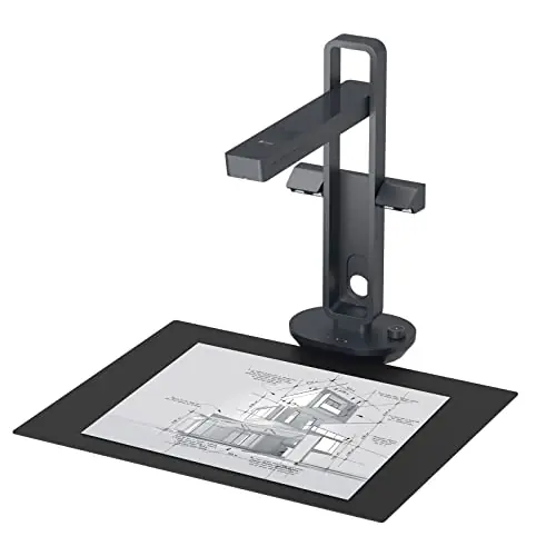 Document Scanner,Capture A3 & A4, Auto-Flatten & Deskew Powered by AI Technology