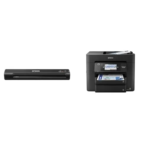 Epson Workforce ES-50 Portable Sheet-Fed Document Scanner for PC and Mac & Workforce Pro WF-4830 Wireless