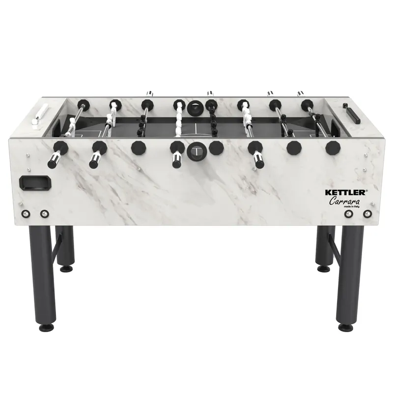 KETTLER Carrara Outdoor Foosball Table with 360 Degree Goalie Rotation, 5 Resin Balls, 5 Cork Balls and Premium Storage Cover