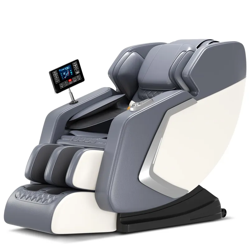 AOVOJRM Massage Chair Full Body- Zero GravityMassage Recliner with Air Pressure, 10 Fixed Massage Rollers, Heating, Foot Roller, Bluetooth Speaker for Home Office, for mom/dad (White)