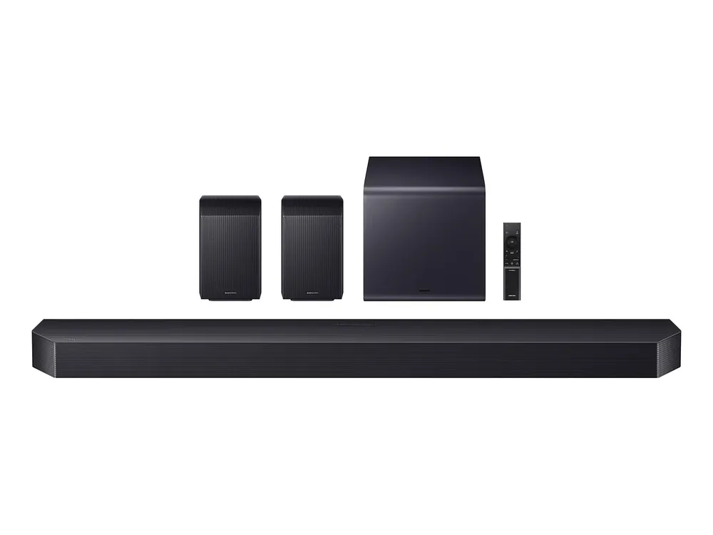 Samsung Q-Series Soundbar (HW-Q990H, 2026 Model), 11.1.4ch, Subwoofer + Rear Speaker