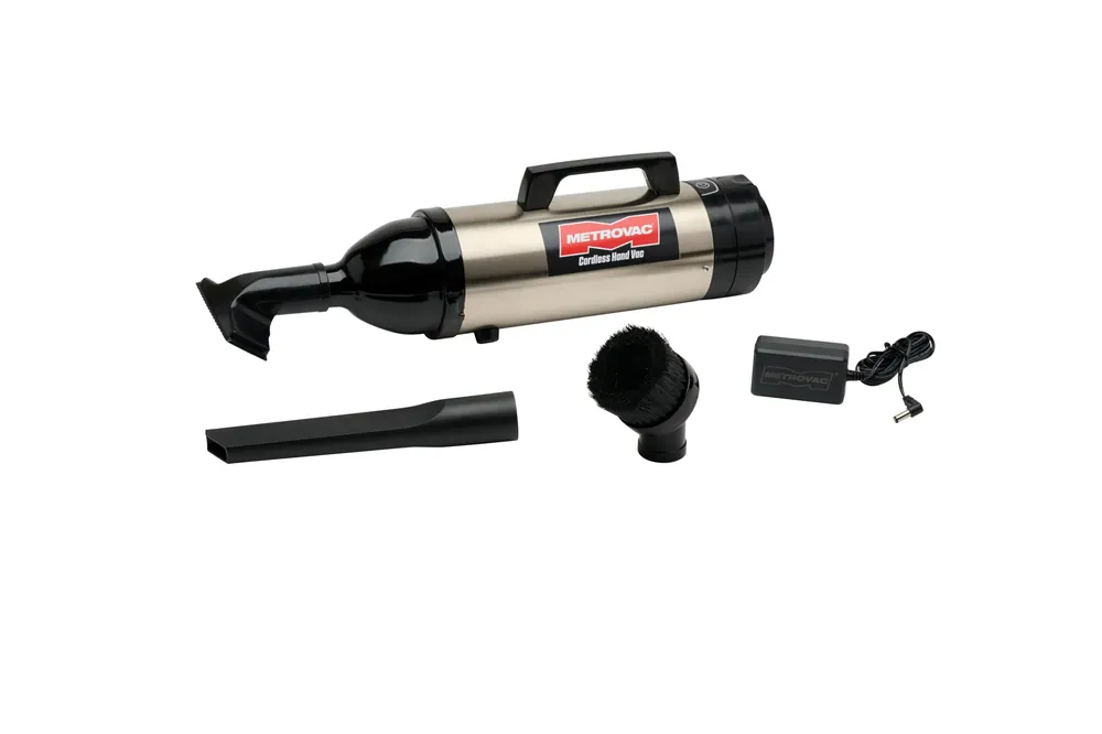 METROVAC CHV-S4 Cordless Handheld Car Vacuum Cleaner High Power Heavy Duty Stainless Steel Detailing Kit