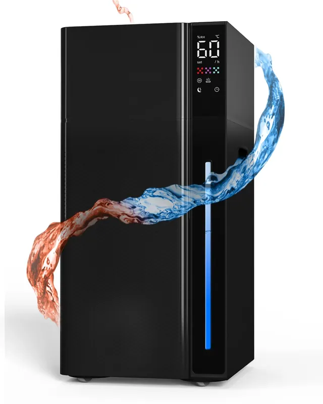 Mifasol Humidifier Large Room, 5.3Gal/20L Warm & Cool Mist Humidifiers for Home 1500 sq ft, Whole House Humidifier, Humidifiers for Bedroom Home Plants Office Large Areas, Black