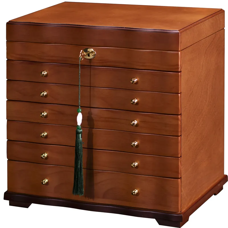 Xloverise Wooden Jewelry Box,jewelry boxes for women large jewlrey box&organizers with necklace hanger,jewerly organizer,jewelry holder organizer,9-layer large capacity jewelry storage box