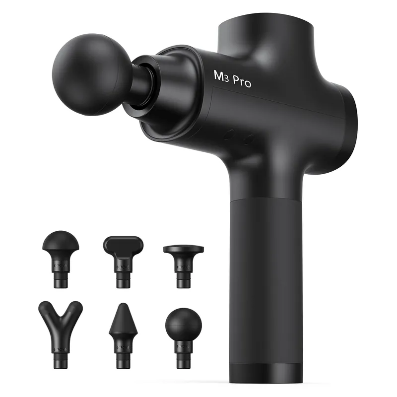 Opove M3 Pro 2 Massage Gun Deep Tissue Percussion Muscle Massager for Workout, Handheld Percussive Therapy Fascia Gun for Athletes Fast Recovery 4-8 Hours Long Battery Life, Powerful, Quiet, Black