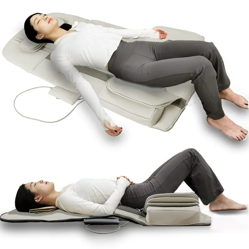 PHONECARE Full Body Stretching Massage Mat with Airbags. 3D Lumbar Traction - Neck, Back, Waist, Hip Relaxation & Pain Relief. Back Massager Pad, Foldable & Portable.