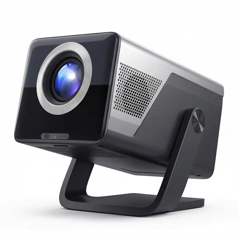 【Native 1080P & 800ANSI High Brightness】 Portable Projector with WiFi and Bluetooth,Smart Projector With AI Visual Calibration,230° Rotation,4K Projector Supports HDMI/USB/AUDIO