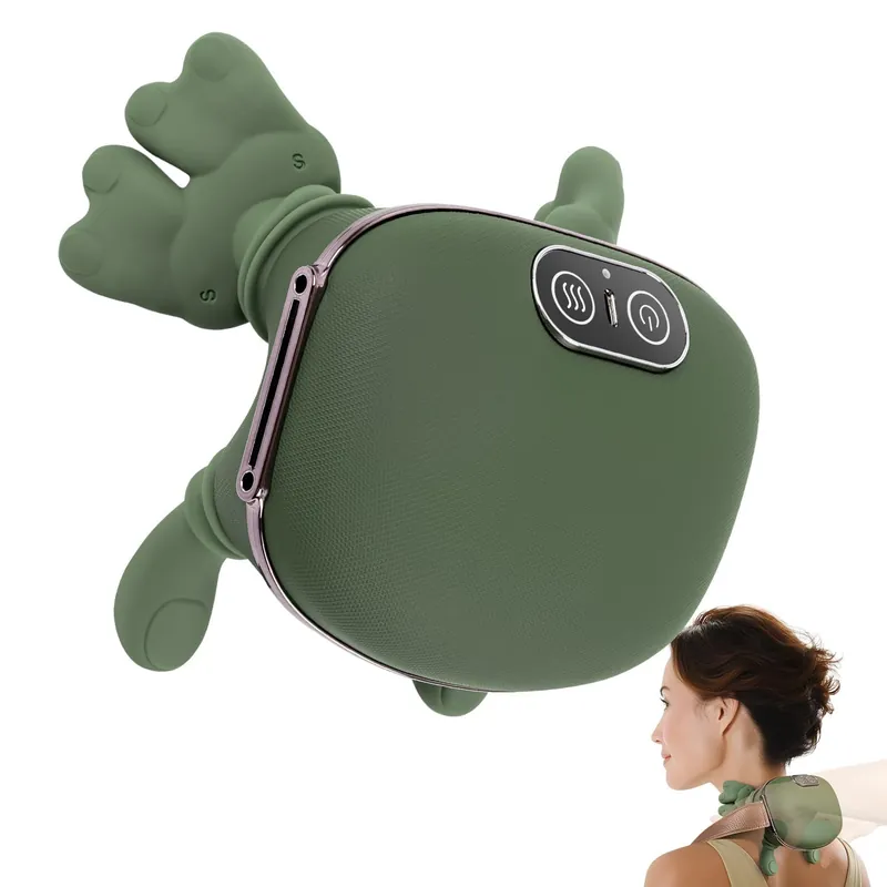 TREEFIA Shoulder and Neck Massager with Heat Heated Massager, Neck Massager with Fingers, Shoulder Massager with Hands, Simulates a Real Palm Massage for Comfort, Relax Muscle Tension