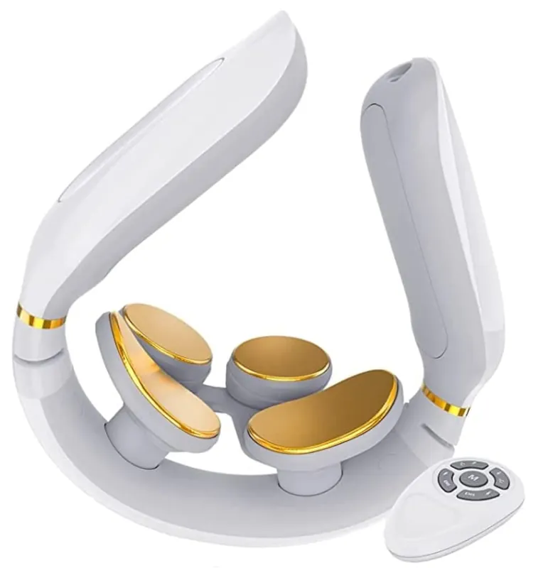 Tianfucen Cordless Neck Massager with Heat,3 Model 15 Levels Electric Neck Massager for Pain Relieve,Portable Massager Neck Relaxer.