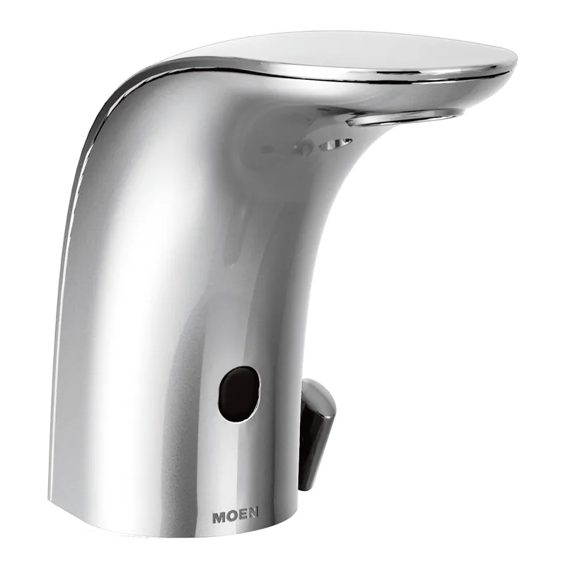 Moen M-Power Chrome Commercial Hands-Free Sensor Operated Single Mount Battery Powered Faucet with Manual on/off Override, 8554