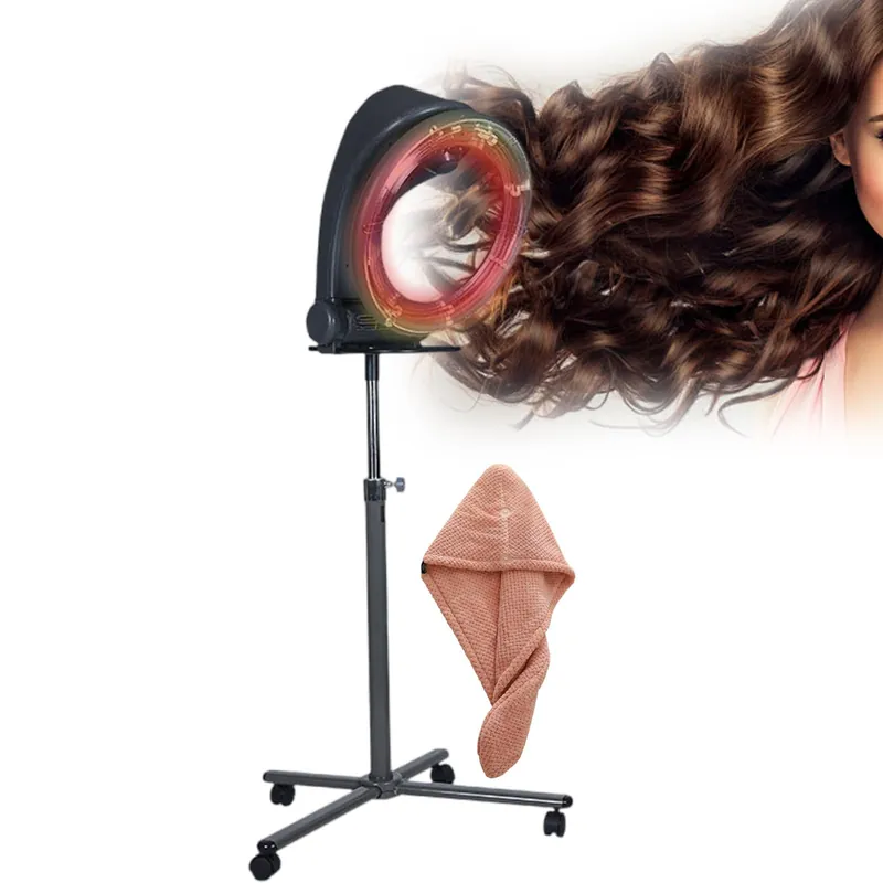 pedenencelia Professional Salon Standing Hair Dryer,3-in-1 Orbital Hair Dryer,LED Control Panel,Adjustable time Temperature,Multiple Mode Options,1200W,with Towel