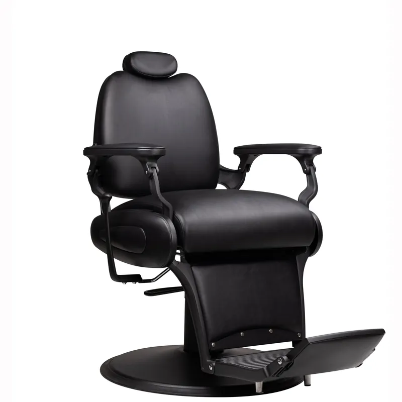 Antlu Barber Chair Salon Chair for Hair Stylist, Heavy Duty 700lbs Vintage Reclining Salon Beauty Chair Hair Stylist for Home Barbershop Tattoo (Black)