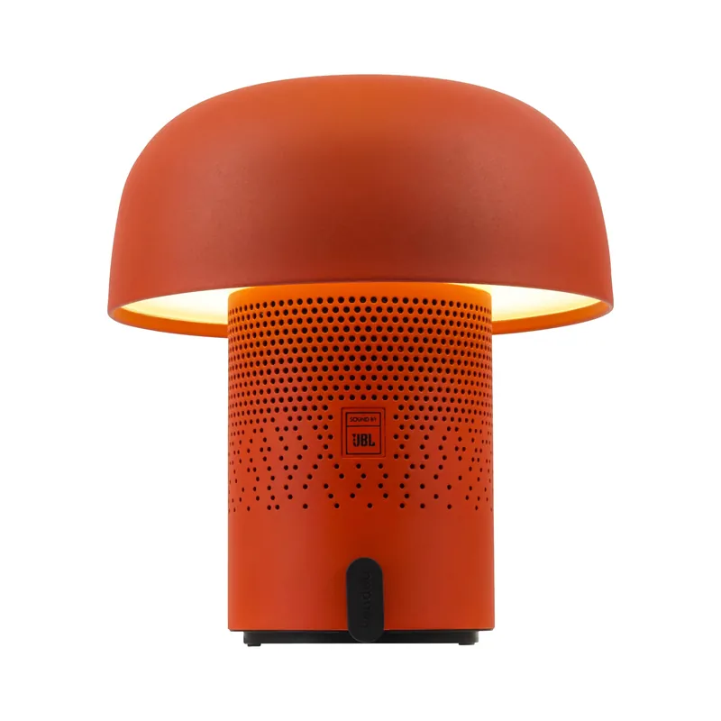Kooduu Sensa Play Bluetooth Speaker Light with Sound by JBL - Cordless, Rechargeable Speaker & Light with Touch Control for Indoor/Outdoor Use, Orange