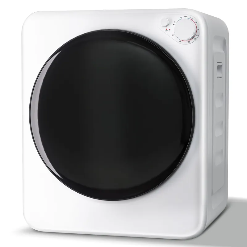 DollarDash 1.7 Cu.Ft Portable Clothes Dryer, 800W Front Load Compact Laundry Dryer Machine with Stainless Steel Tub, 5 Drying Modes & Easy Control Knob for Apartments, Dorms, RVs