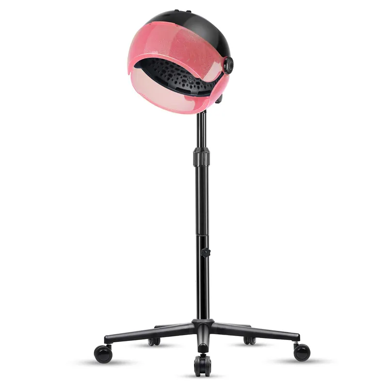 Hooded Hair Dryer, Professional Standing Hair Dryer with Time Settings, Touch Controls and 3 Temperature Modes, Sit Under Hair Dryer Bonnet, Height Adjustable Ionic Hooded Dryer for Home or Salon Use
