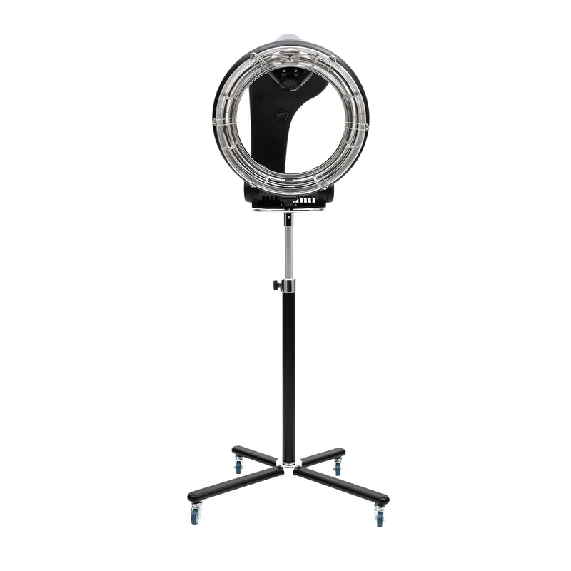 Senyuzhilan Hair Dryer, 1200W Hair Salon Color Processor Dryer with Infrared Technology, 6 Modes, 360 Efficient Heating, Adjustable Height, Rolling Base for Salon & Home Use, Quiet Care, Black