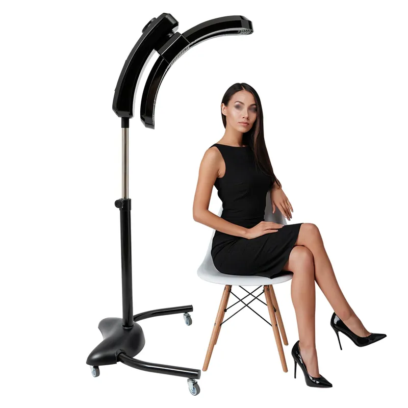 Standing Hair Dryer for Salon Professionals, 900W Dryer Standing Salon Hair Dryer with Cold Ironing Tech, 110V Floor Standing Hair Dryer on Wheels for Salon Styling
