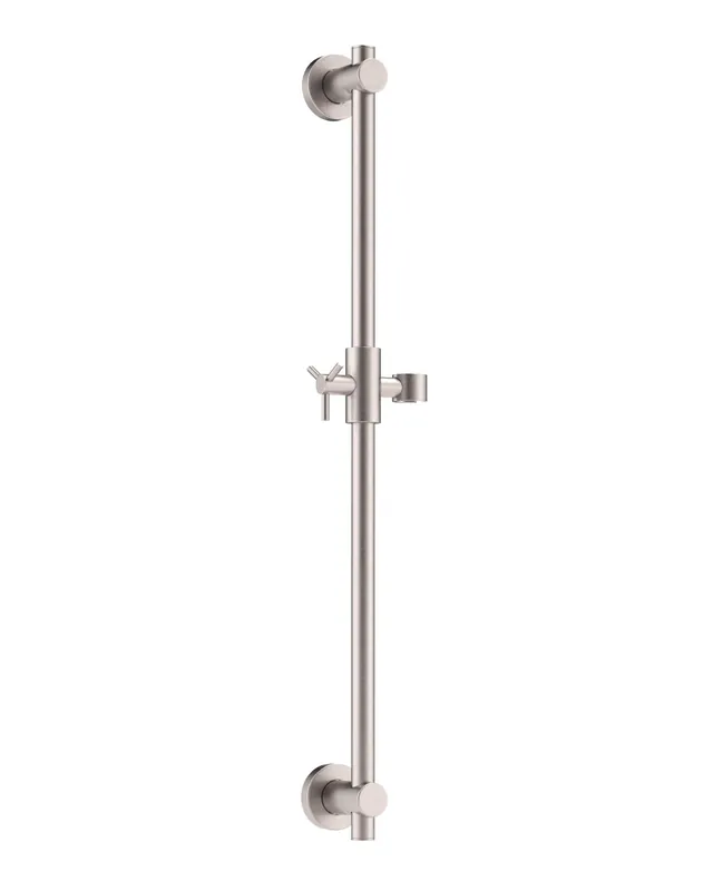 HammerHead Showers® Solid Metal 27.5 Inch Shower Slide Bar for Hand Held Shower Heads, Brushed Nickel Adjustable Height Showerhead with Hose Rail System Easily Adjust Height & Angle of Handshower