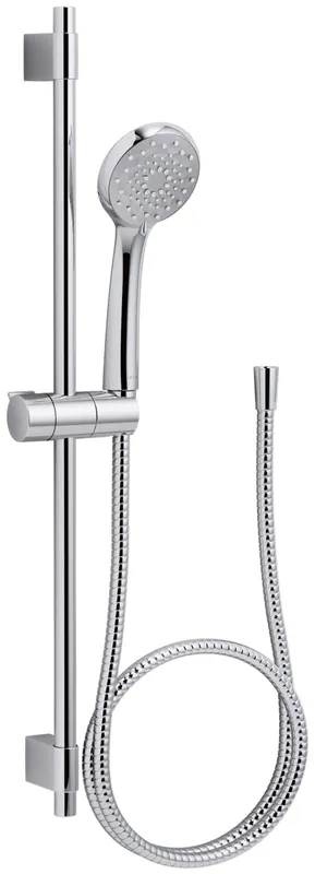 KOHLER 98362-G-CP Awaken B90 Multi-Function Handshower Kit, Handheld Shower Head with 24" Slidebar and 60" Hose, 1.75 GPM, Polished Chrome