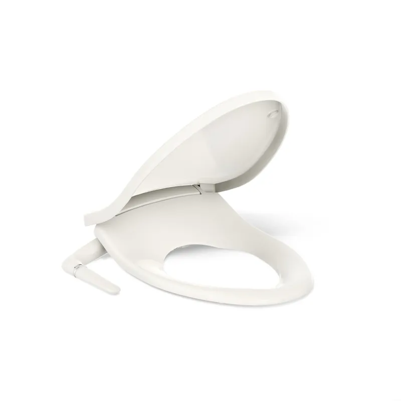 Kohler PureWash M250 Manual Elongated Bidet Toilet Seat, Biscuit, Quiet-Close Lid Prevents Slamming, Cool Water, Easy Installation with Quick-Release Hinges, Adjustable Spray Position & Pressure