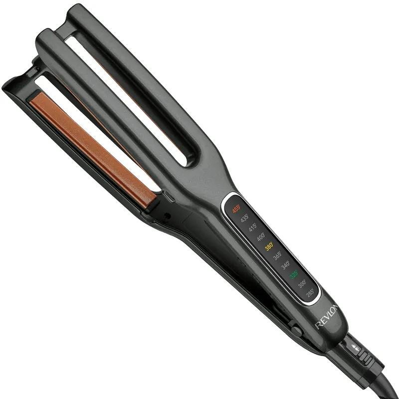 Revlon Double Straight Copper Ceramic Dual Plate Hair Straightener Faster Styling and Reduced Damage