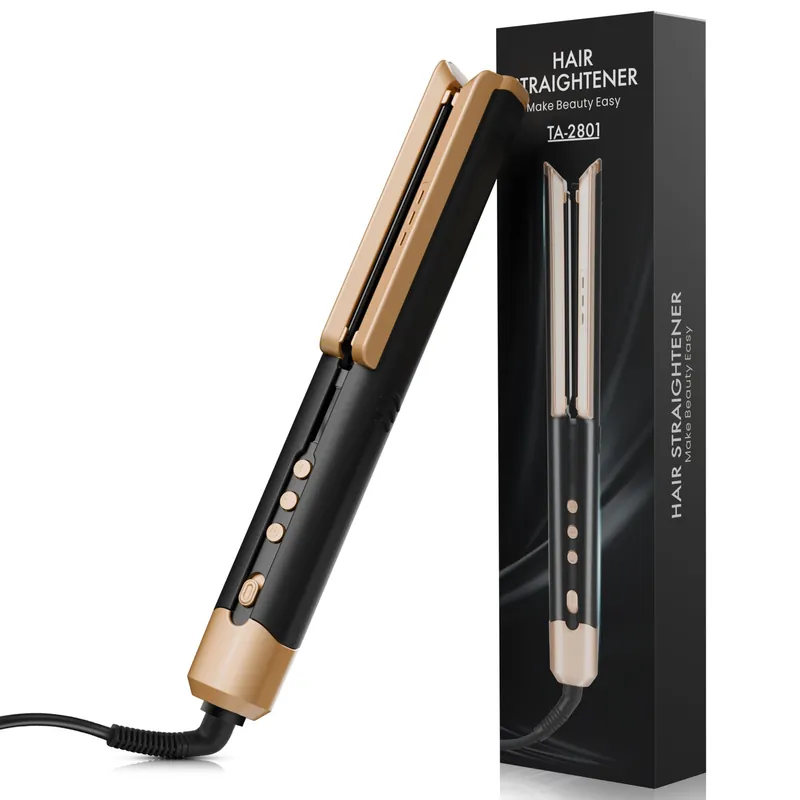 Hair Straightener Flat Iron, 1 3/4" Wide Ceramic Plates Ionic Dual Voltage Straightener for Thick Hair Women, 210℉-450℉ Fast Heating for Shiny and Smooth Results
