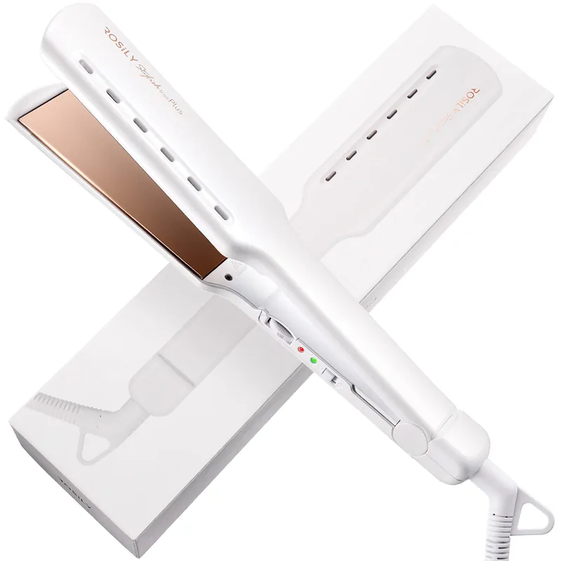 ROSILY Nano Titanium Flat Iron 1.75 Inch Wide Hair Straightener, Dual Voltage 100-240V, Adjustable Temperature Suitable for All Hair Type, Instant Heat Up
