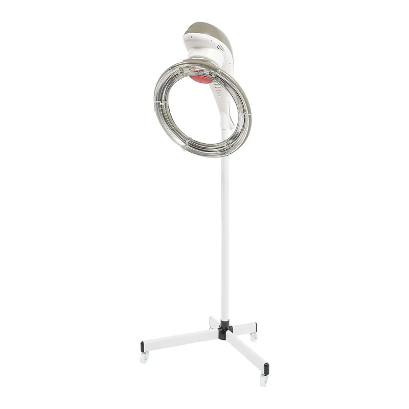 DNYSYSJ Stand Hair Dryer, Orbiting Rotating Hair Processor, Professional Infrared Stand Hair Dryer with Adjustable Temperature and Height, Grey