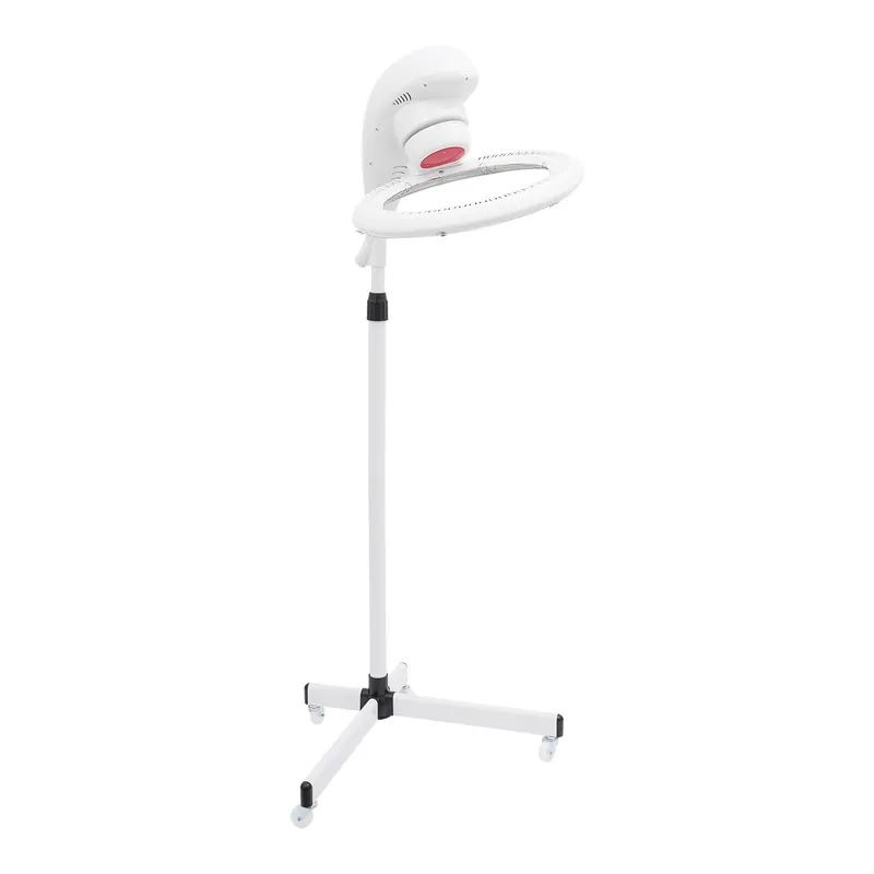 Salon Hair Dryer 360° Rotation Stand Hair Dryer Professional Orbiting Hair Processor with Rolling Base Drying Perming Machine for Salon Spa and Home Hair Care 950w 110v (White)