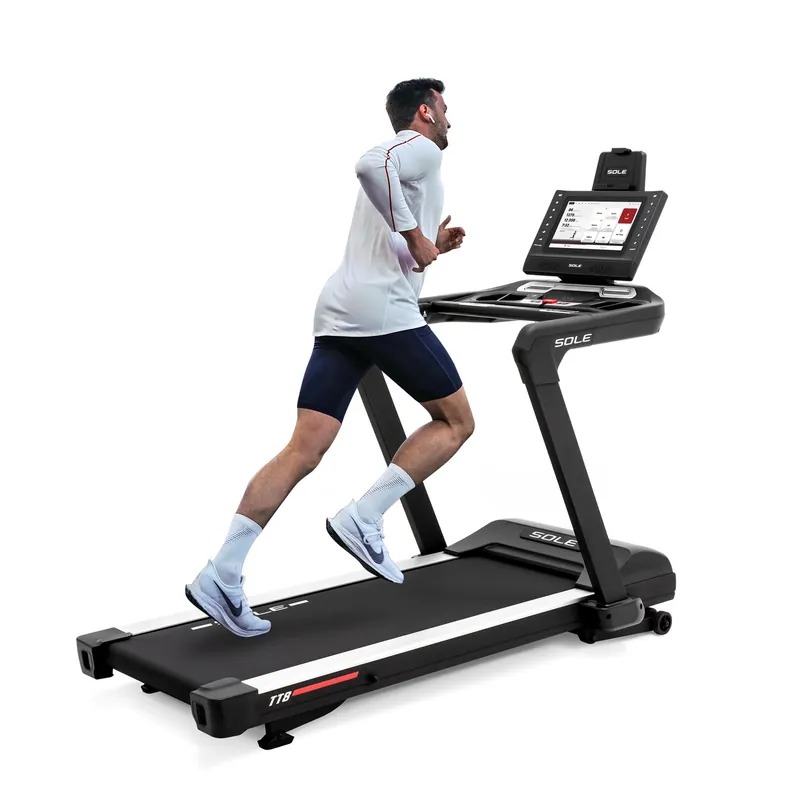 Sole Fitness TT8 Treadmill, Treadmill with Incline and Decline Options, Bluetooth, Touch Screen, Fitness Programs, Treadmills for Home with Incline, Home Exercise Treadmill (Sole TT8)